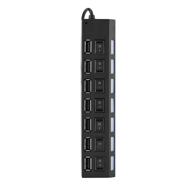 7-Port USB 2.0 Hub, 480Mbps 7 Port USB Hub No