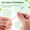 Vzznn 100 Mini Cepillos Dientes Desechables Granel Preencolados Pasta Raspador