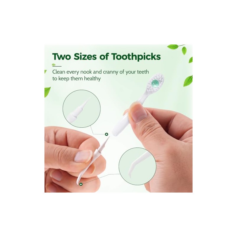 Vzznn 100 Mini Cepillos Dientes Desechables Granel Preencolados Pasta Raspador