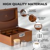 GLENCREAG Stash Box with Rolling Tray, Smell Proof Large Bamboo