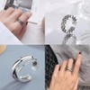 YFFSFDC 6 Piece Ring, Accessories, Fashion Ring, Popular Set, Adjustable,