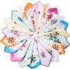 forlisea Womens Bello algodón floral pañuelo Wendding Partido tela pañuelo,
