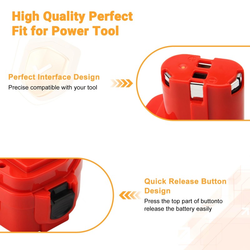 Shentec 2-Pack 12V 4.0Ah Battery Compatible with Makita 1220 1222