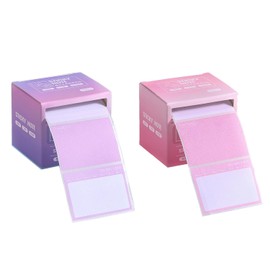 Sticky Notes Dispenser with 1024 Sticky Notes, Sticky Notes Roll Tape with Pull Out Dispenser Boxes 1.7 x 2.4 in Adhesive Sticky Notes, Self-Adhesive Memo Pads for Reminders (Purple/Pink)