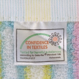 Hayashi FH417401 Face Towels, Set of 2, Approx. 13.4 x 31.5 inches (34 x 80 cm), Pastel Mignon, Blue