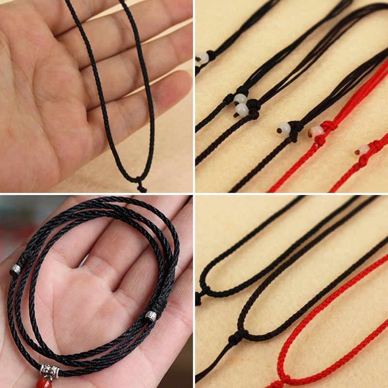 0.8mm Nylon Cord, Thread Chinese Knot Macrame Rattail Bracelet Braided