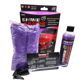 Shine Armor Ceramic Coating Fortify Quick Coat Car Wax Polish Spray Waterless