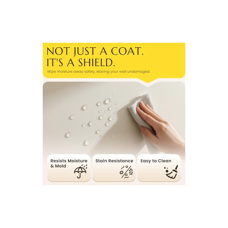 White Paint for Wall 32 Oz Covers 50-55 sq.ft Water-Based