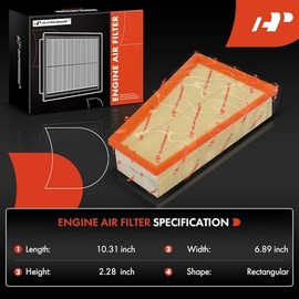 A-premium Filtro de Aire de Motor Compatible con Infinit Qx30 y Mercedes-benz W205 B250, Cla250, Gla250, 2013-2020, Panel Flexible, Reemplazo 27009400