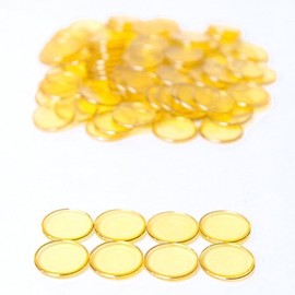 SmallToys Plastic Magnetic Bingo Chips - Yellow Markers - 3/4 Inch Size - 100 Chips