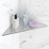 Qeke Bathroom Corner Shelf, Recessed 12" Shower Shelf Caddy, SUS304