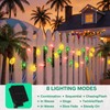 Huquary 50 LED 25ft Tropical Beach Hawaiian Solar String Lights