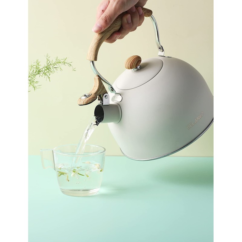 Tea Kettle, BELANKO 85 OZ / 2.5 Liter Whistling Tea