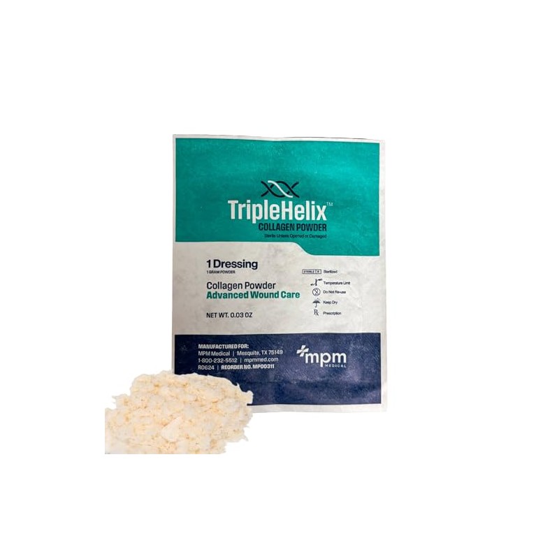 Triple Helix Collagen Powder, 1g Pouch, Each, by MPM Medical