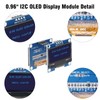 0.96 Inch OLED Display I2C Module Binghe 3 Pcs 0.96