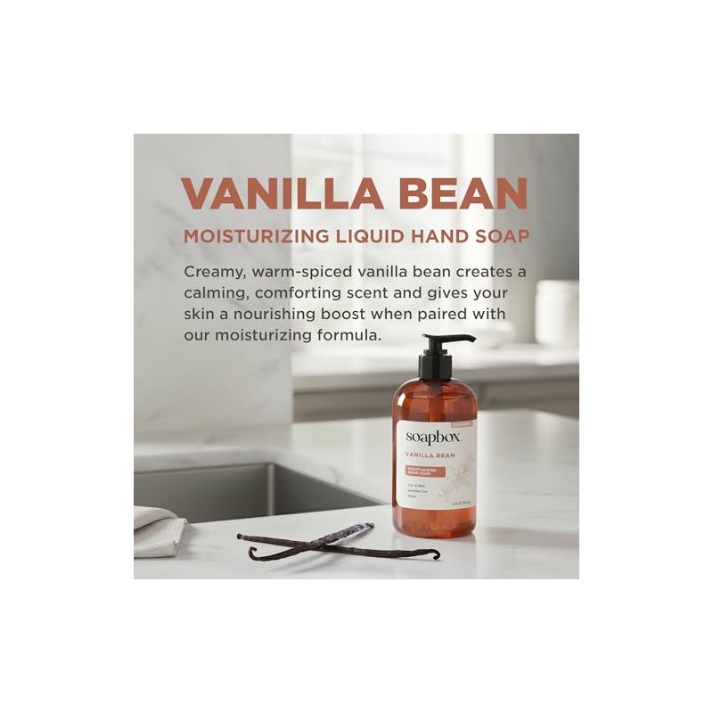 SoapBox Soaps Hand Soap, Vanilla & Lily Blossom, 3 Count