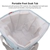 Collapsible Foot Bath Basin PVC Insulated Portable Foot Soaking Bath