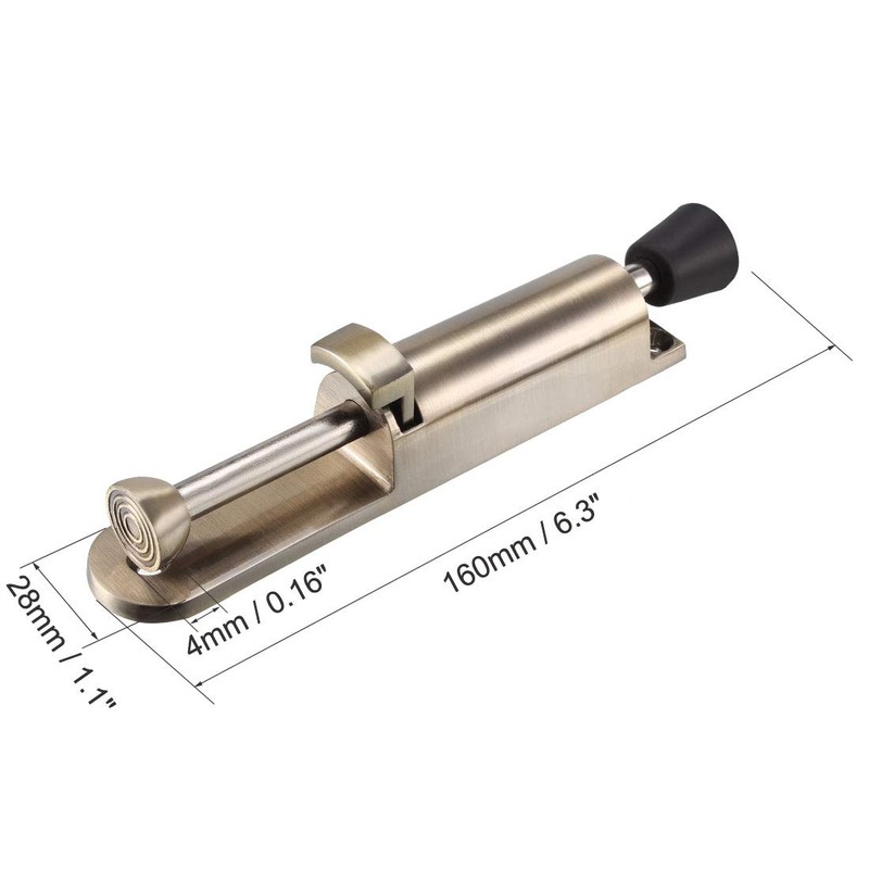 sourcing map Kickdown Door Stopper Spring Loaded Foot Pedal Door