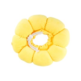 Bojueshaw Cute Sunflower Cat Recovery Collar,Soft Adjustable,Cute Post-Surgery Cone Collar for Cats to Prevent Licking and Biting(Yellow,S)