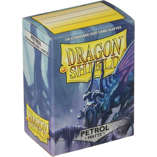 Arcane Tinman Dragon Shield Deck Protective Sleeves for Gaming Cards, Standard Size (100 Sleeves), Matte Petrol