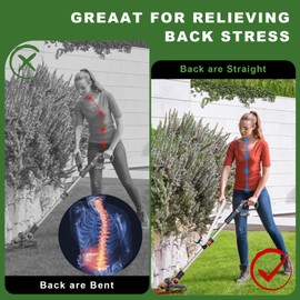 DBIGQ Upgraded Weedeater Handle, Weedeater Extension, Ergonomic Trimmer Handle Grip, String Trimmer, Lawn Trimmer, Extension for Trimming, Lawn Care ﻿