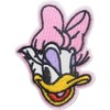 Daisy Cartoon Duck Character Face Embroidered 2.75" Tall Iron on