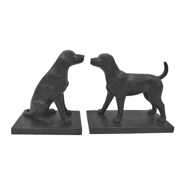 Comfy Hour Farmhouse Collection Labrador Dogs Art Bookends, 1 Pair,