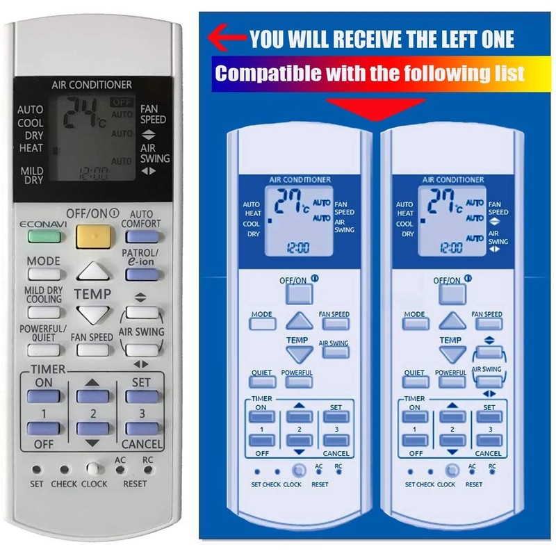 CHOUBENBEN Replacement for Panasonic Air Conditioner Remote Control A75C3576 CWA75C3576