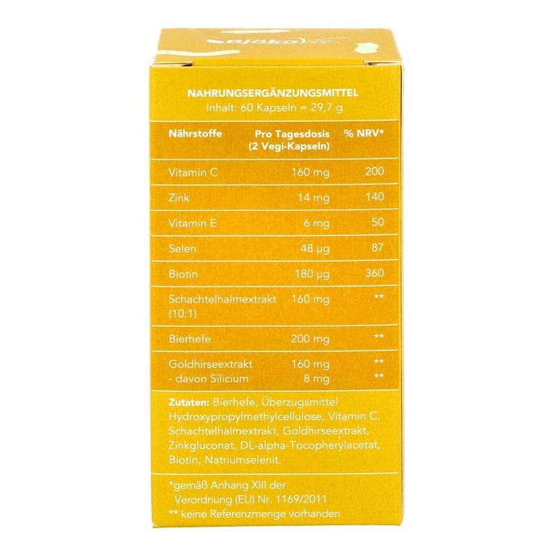 Skin Hair Nails Vegi Capsules Pack of 60 Capsules