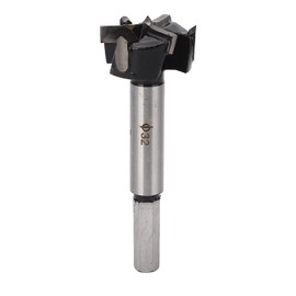 Drill Bit 32mm 3 Flute 4 Tooth Carbide Hinge Hole Boring Bit Wood Drilling Hole Saw Woodworking Hinge Cutter Tool for Drilling Holes Furniture Doors Cabinets
