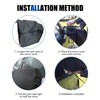 Polcatay Car Side Mirror Snow Cover, Freeze-proof Dust-proof Oxford Cloth