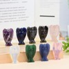 QLRSUXN Rose Quartz Angel Crystal Statue,Hand-Carved Polished Angel Figurines Healing