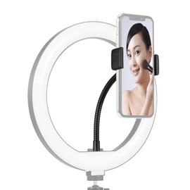 Andoer Foldable Phone Clamp Holder with 1/4 Screw Attachment for LED Ring Light Smartphone Mounting Compatible with Smartphones