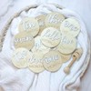 Wooden 3D Monthly Milestone Discs for Baby Photos (20 pcs