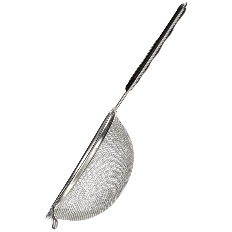 Fackelmann Metal/Plastic Strainer, Tinplate Black/Silver, 34 x 16 x 7