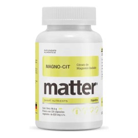 Magno Cit Matter Citrato Magnesio Salud Ósea 120caps Sabor