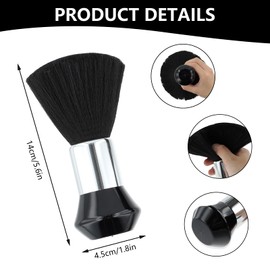 QIYUDA 3 Pcs Barber Neck Duster Brush for Hair Cutting and Brushing off Hair Around Neckline and Ears After Haircut