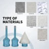 JeeynoTols Diamond Core Drill Bit Set - 2pcs 1/4"(6mm) Diamond
