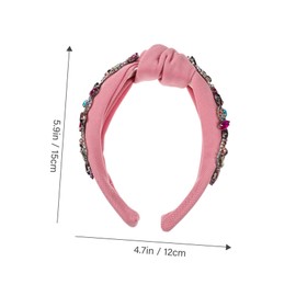 Healeved Fashion Headbands for Women Rhinestone Knot Hair Wide Headbands Hair Bands