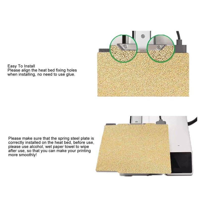 Double Sided Textured PEI Build Plate 184x184mm 3D Printer Flexible