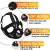 Short Snout Dog Muzzle - Adjustable Breathable Mesh Bulldog Muzzle,