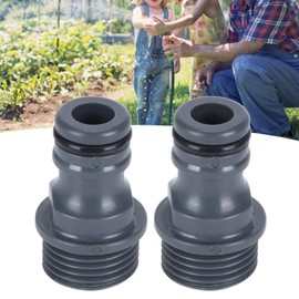 Garden Hose Quick Connector,2Pcs G1/2 Male Thread Quick Connector Nipple Garden Hose Tap Nipple Adapter Irrigation Tool