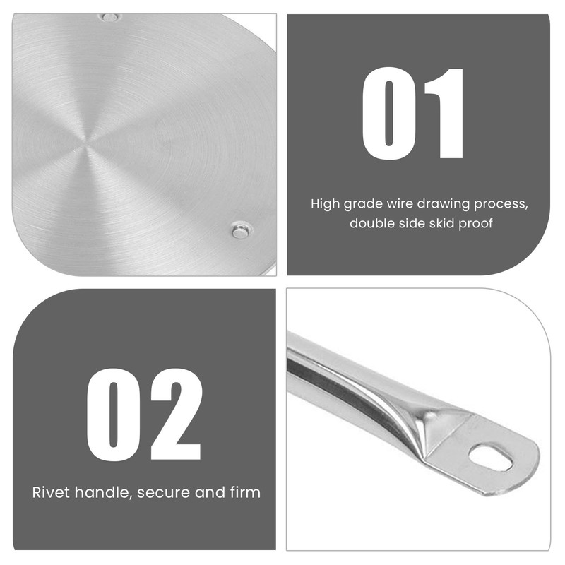 Heat Diffuser Induction Plate with Handle Kitchen Induction Cooker Adapter