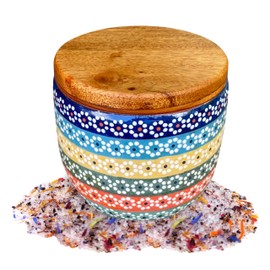 SAL MARINA | Organic Flower Petal Sea Salt 11oz | Kosher Salt - Natural Vegan Gluten Free - Organic Table Salt Seasoning Food