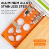 OKSTENCK 340mm Aluminum Alloy Track Saw Square Guide,Railroad Clamp 90°Right
