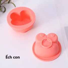 Unbranded Silicone mold for steaming eggs, baking cakes, and preparing baby food with lid - STYLE 9