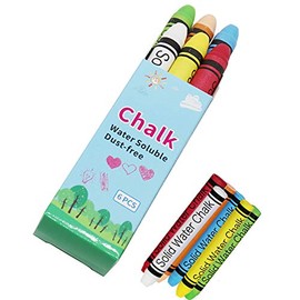 Upgrade Water-soluble Dustless Chalk,Non-toxic Dust-free Chalk,Color Dust-free Chalk That Can Be Cleaned with a Damp Cloth