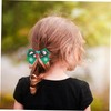 IWOWHERO 2pcs Christmas Hair Ties for Adorable Bowknot Design Festive