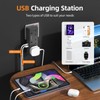 Multi Plug Extension with USB C Slot, 3 Way Plug