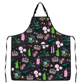 WSNANG Witch Hat Apron with Pockets Magic Broomstick Apron Musical Theater Fans Gift Witch Musical Merchandise (Witch Hat Apron)